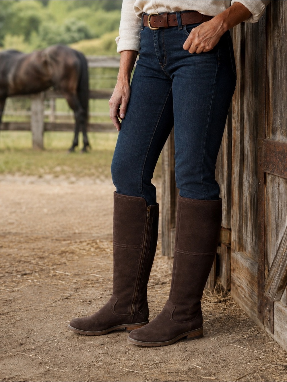 Ariat Sutton H2O Luxe Waterproof Chocolate Suede Boots 8.5B